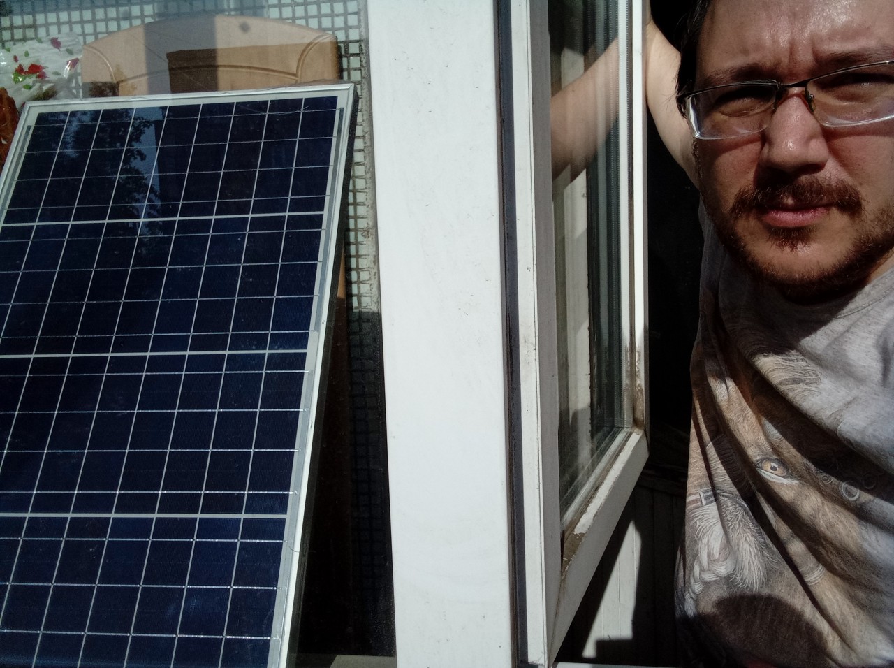 Me and solar panel